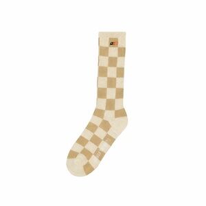 Honor The Gift Jacquard Checker Kids Socks (Tan - Size 12-3)